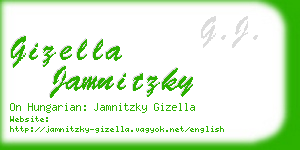 gizella jamnitzky business card